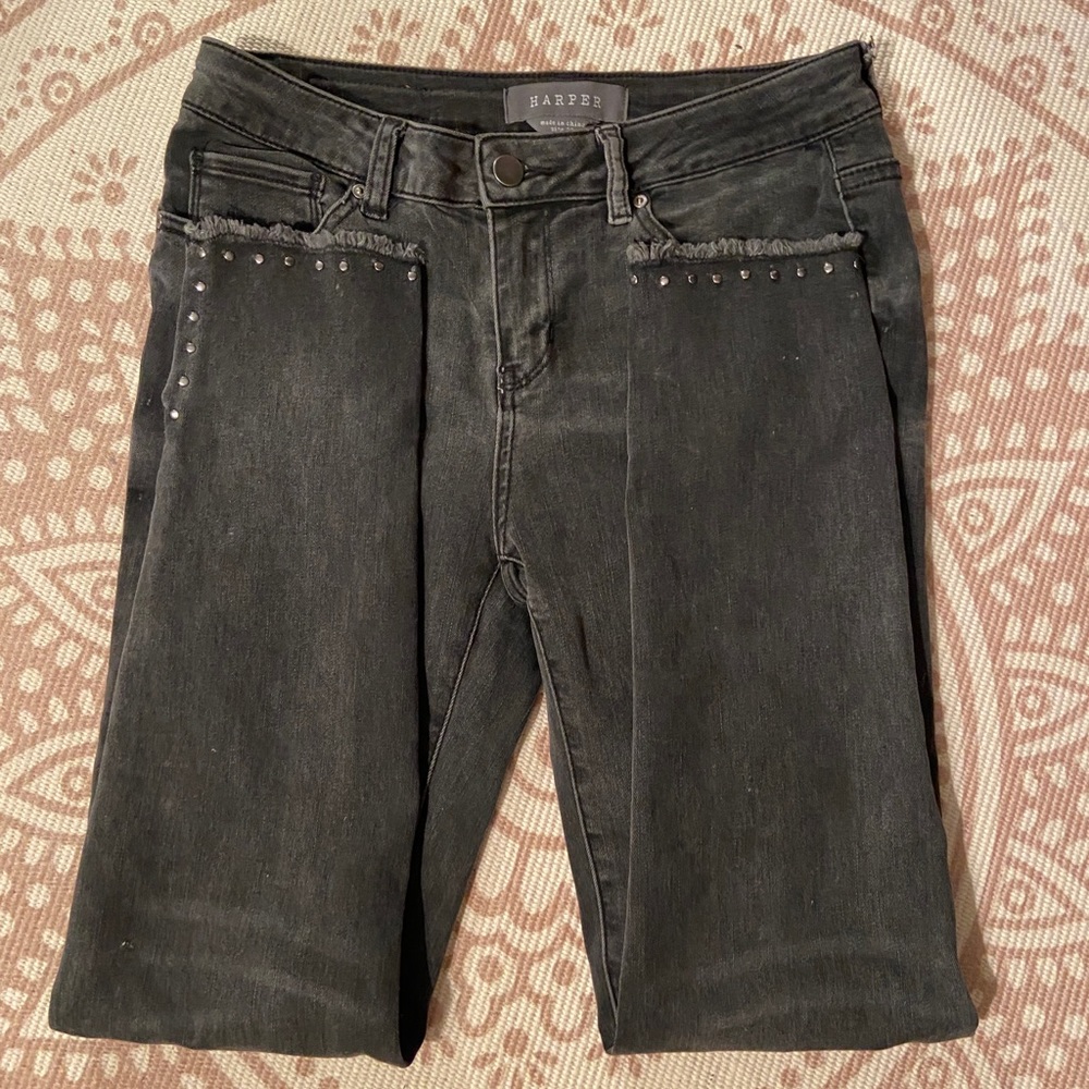 Harper brand Black wash denim jeans